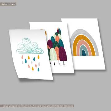 Colorful autumn, Poster, 3 panels 2