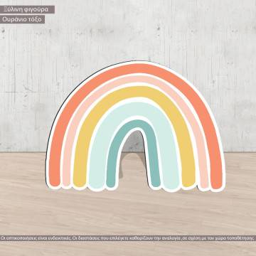 Wooden figure printed Love colors II