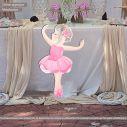 Wooden figure printed Cute little ballerina