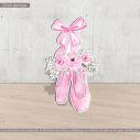 Wooden figure printedBallerina poeds