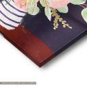 Canvas print, Vase with a bouquet of colorful flowers