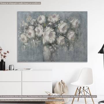 Πίνακας σε καμβά Abstract flowers with vase