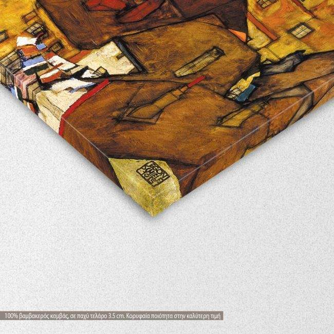 Canvas print Crescent of houses, Schiele E.