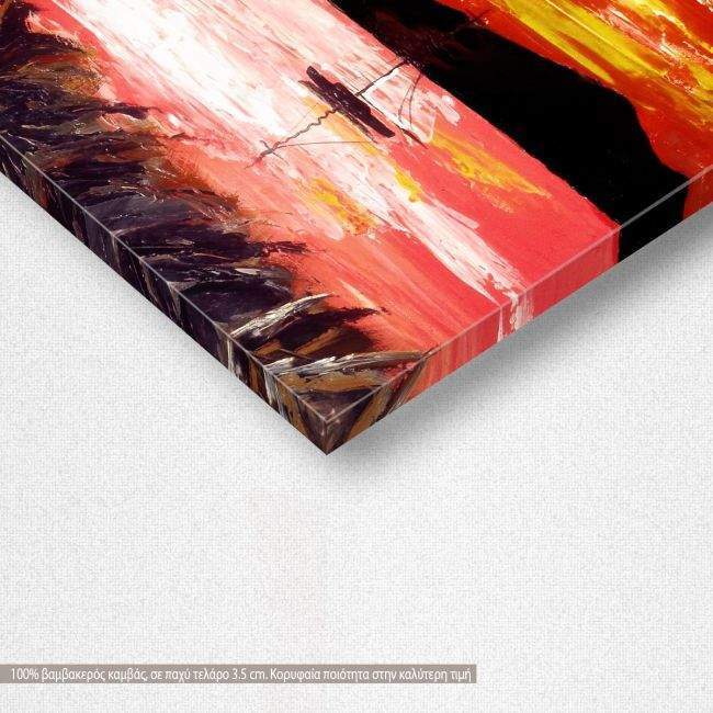 Canvas print Cloudy sunset