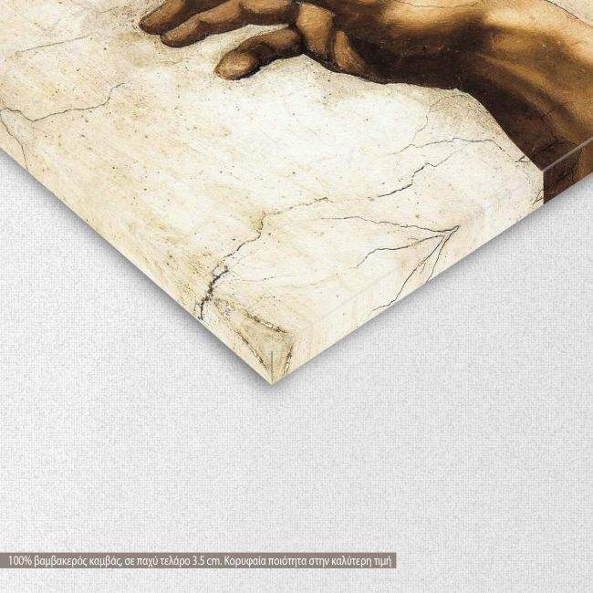 Canvas print The creation of Adam, Michelangelo,3 panels