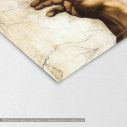 Πίνακας σε καμβά The creation of Adam, Michelangelo, τρίπτυχος, λεπτομέρεια