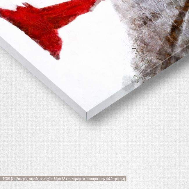 Canvas print Red lady