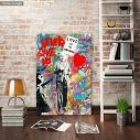 Canvas print Love is the answer street art