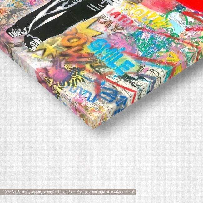 Canvas print Love is the answer street art