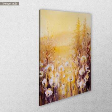 Canvas printDandelion seeds in meadow View 1 2