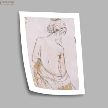 Female body dark texture details I, κάδρο, μαύρη κορνίζα 2