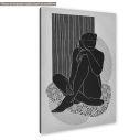 Canvas print, Female figure, pencil I