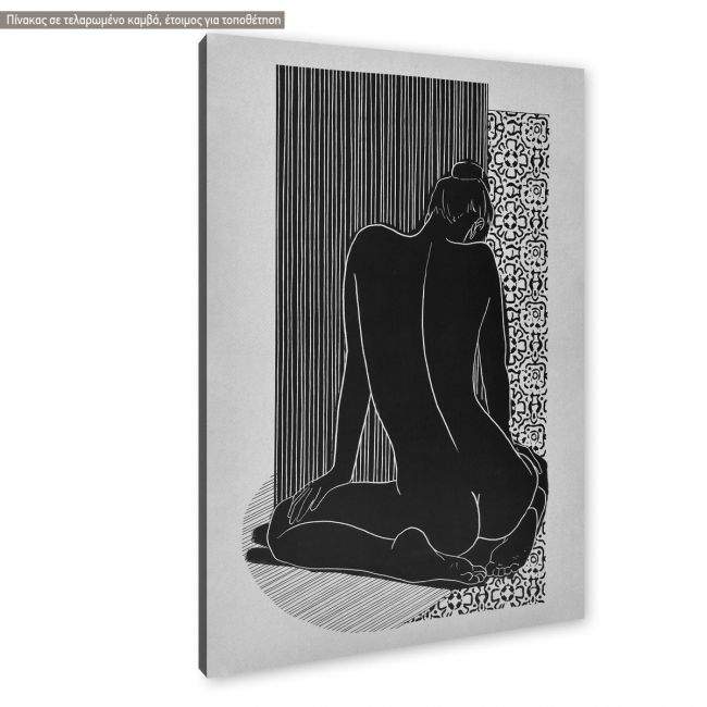 Canvas print, Female figure, pencil II