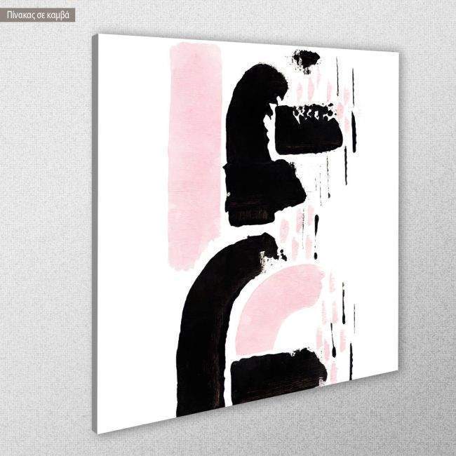 Canvas print Black and pink