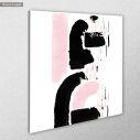 Canvas print Black and pink