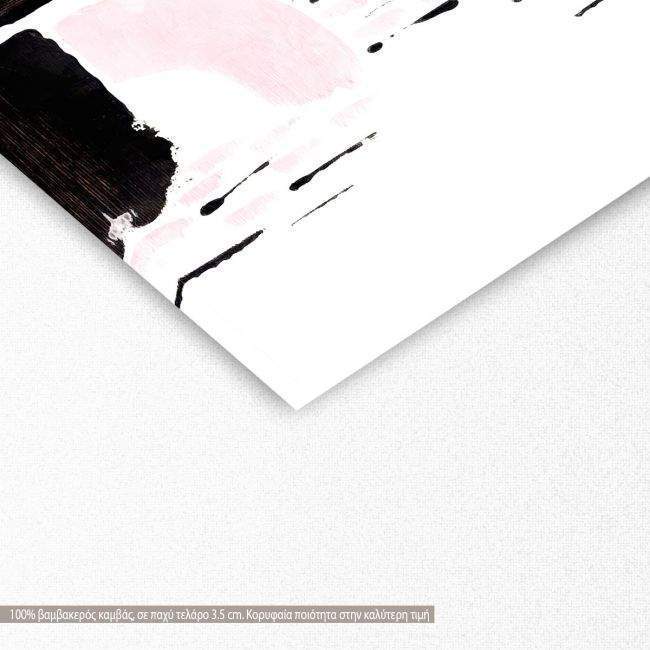 Canvas print Black and pink