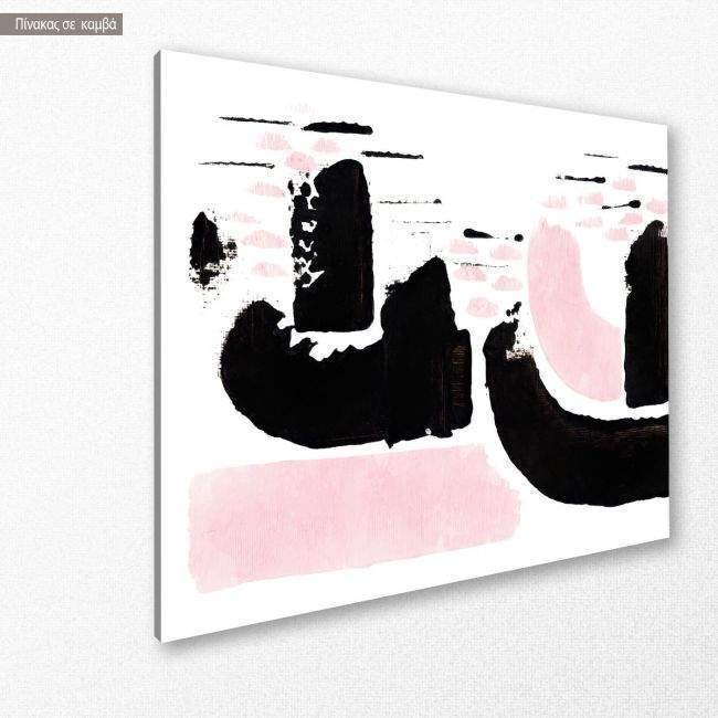 Canvas print, Black and pink