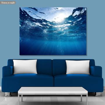Canvas print Blue sea