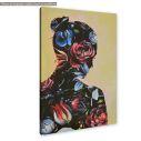 Πίνακας σε καμβά Floral female figure, κοντινό. Διαθέσιμο και σε κάδρο μαύρη κορνίζα, λευκή κορνίζα, ξύλινη κορνίζα, αφίσα, πόστερ