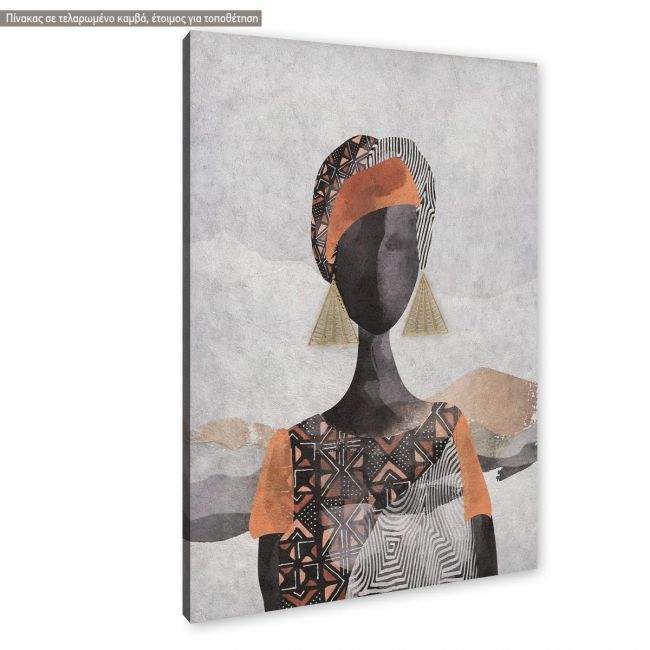 Canvas printGeometric female figure