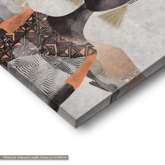 Canvas printGeometric female figure