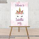 Canvas print birthday party, Unicorn