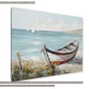 Canvas print Boat by the sea side