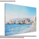 Canvas print Abstract painting of Mykonos