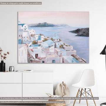 Πίνακας σε καμβά A Greek island scenery