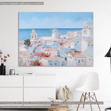 Πίνακας σε καμβά Greek island painting
