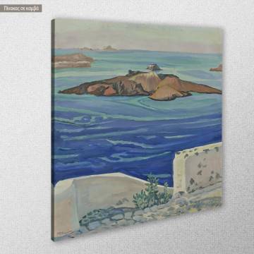 Canvas print Kameni, Santorini, Maleas 2