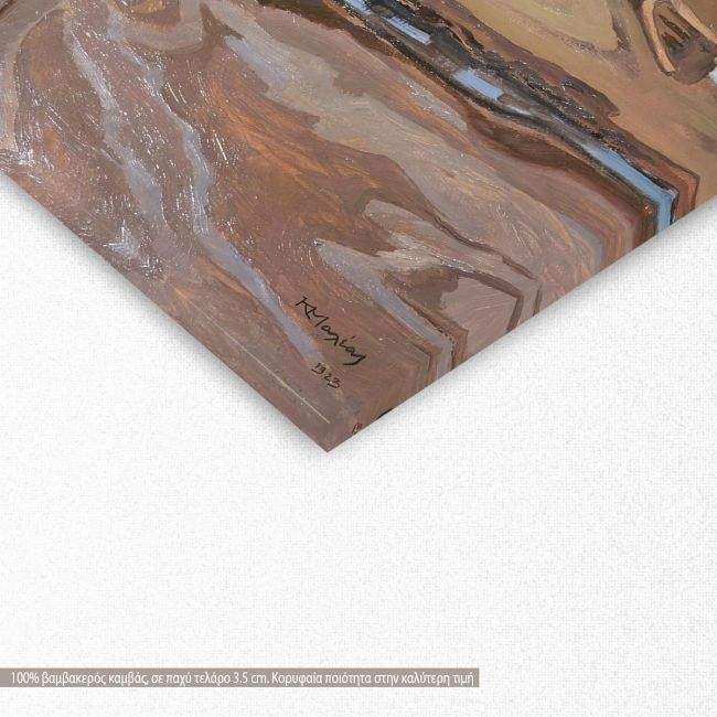 Canvas print square Well windlass, Maleas