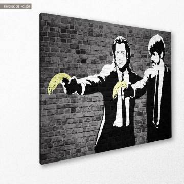 Canvas print Banana fiction street art Framed canvas View 1 2