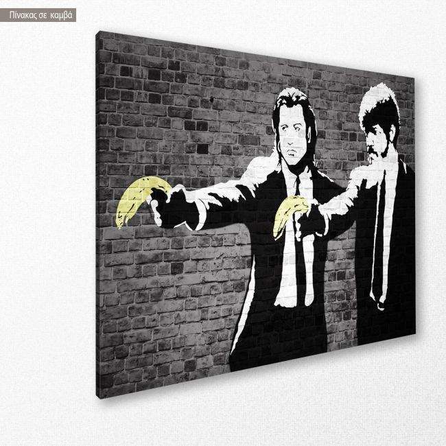 Canvas print Banana fiction, street art