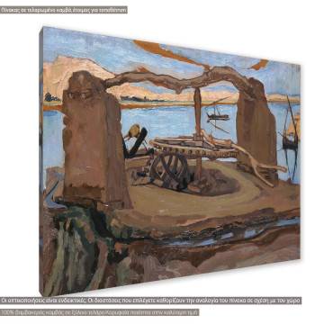 Canvas print Well windlass Maleas K. Framed canvas View 1 2