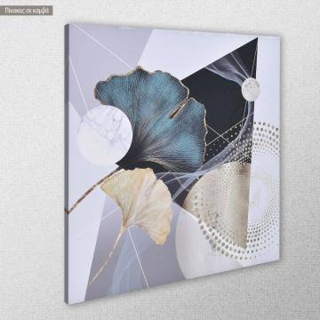 Canvas print Abstract synthesis with gold details 2