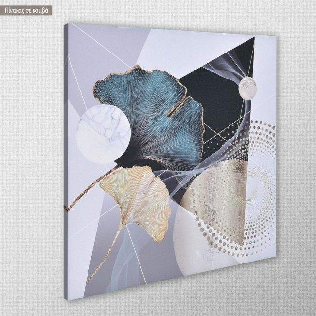 Canvas print Abstract synthesis with gold details