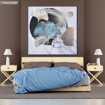 Canvas print Abstract synthesis with gold details I