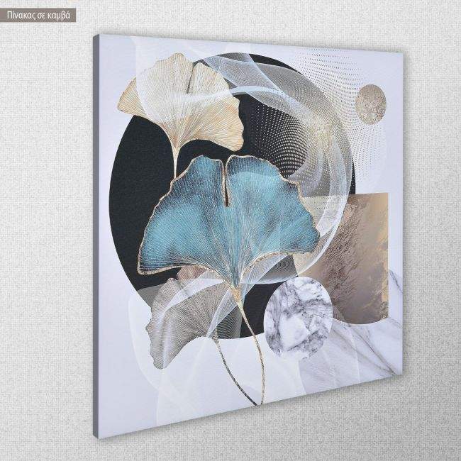 Canvas print Abstract synthesis with gold details I