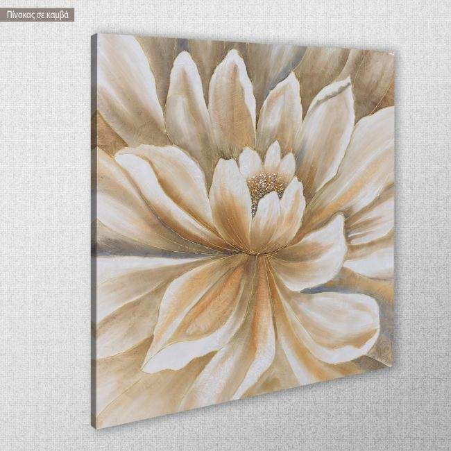 Πίνακας σε καμβά Blooming water lily, κοντινό