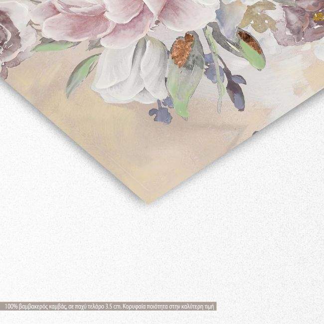 Πίνακας σε καμβά Flower bouquet I, λεπτομέρεια