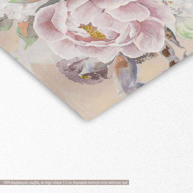 Πίνακας σε καμβά Many flower synthesis, λεπτομέρεια