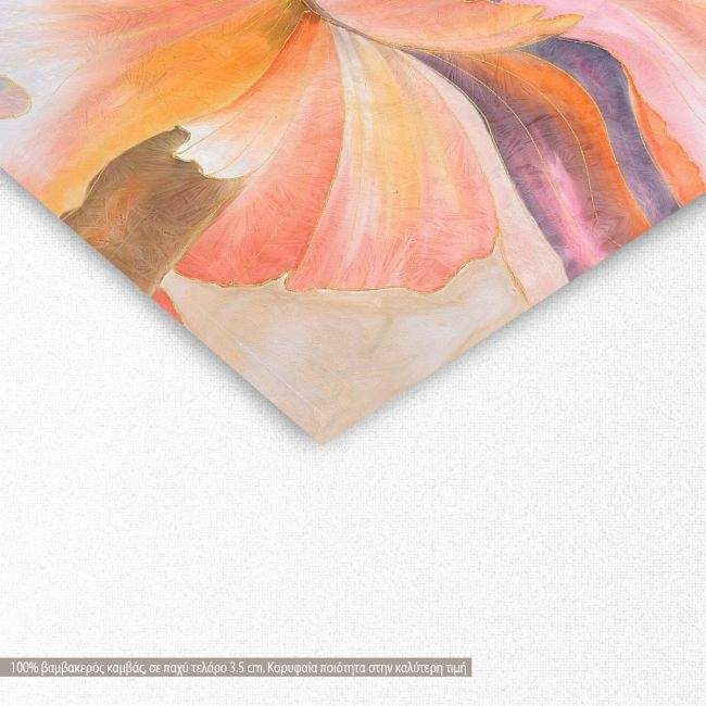 Canvas print Pal coloured flower