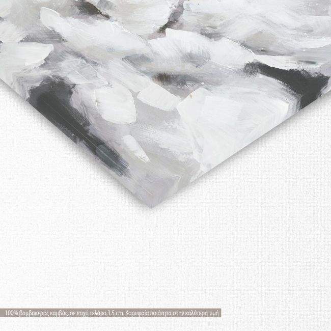 Πίνακας σε καμβά White bloom, λεπτομέρεια