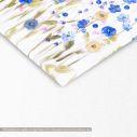 Canvas print Blue and yellow flowers square