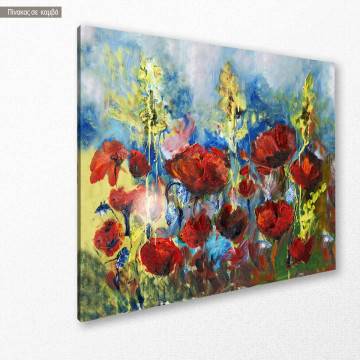 Canvas print Poppies, Red spring poppy 2