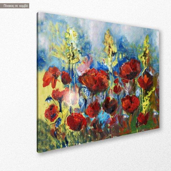 Canvas print Poppies, Red spring poppy