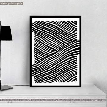 Abstract lines I, κάδρο, μαύρη κορνίζα