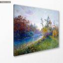 Canvas print Mill dam in Traunstein, Haseltine W. S.