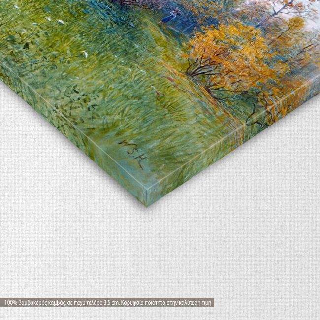 Canvas print Mill dam in Traunstein, Haseltine W. S.